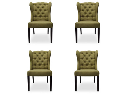4x Design Polster Sitz Stühle Stuhl Seht Garnitur Sessel Lounge Club Set